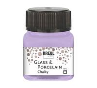Kreul 16636 - Glass & Porcelain Chalky Sweet Lavender, 20 ml Glass, Soft - Matte Glass and Porcelain Paint, Water-based, Quick Drying, Opaque