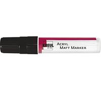 Kreul 46219 Acrylic Matt Marker XXL with Chisel Tip Approx. 15 mm Black Matte Permanent Acrylic Paint Water-based for Puristic Elements