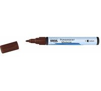 Kreul 47607 permanent marker medium, dark brown, with round tip, line width 1.5-3 mm, for flat designs, for labelling and designing for graphic artists, industrial users, arts and hobbies.