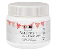 KREUL 49151 Art Potch Varnish and Glue Transparent Glossy, 150 ml, Decoupage Technique and Decorative Adhesive Water-based for Wood, Ceramic, Stone and Card