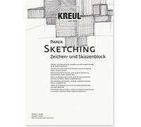Kreul 69001 Paper Sketching, Drawing and Sketch Pad, 20 Sheets, 120 g/m², DIN A5, White, Smooth Surface, Acid-Free and Age-Resistant
