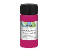 Kreul 73233 Magic Marble Marbling Paint, 20 ml Glass in Neon Pink, Brilliant Dip Marbled Paint for Random Patterns and Unique Colour Effects