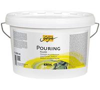 Kreul 87215 Solo Goya Pouring Fluid, 2500 ml Bucket, Liquid Acrylic Medium for Casting and Flow Techniques, Water-based, Optimises the Flow of Acrylic Paints