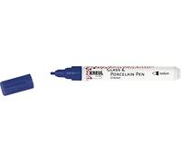 Kreul Glass & Porcelain Pen Classic 16407 Medium Royal Blue Shape-Retaining Round Tip Line Width Approx. 2-4 mm Porcelain Paint with Brilliant, Opaque and Light-Resistant Water-Based Paint