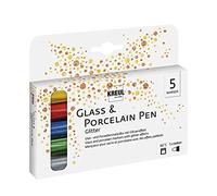 KREUL Hobby Line 16350 Porcelain Pen Glitter - Set of 5