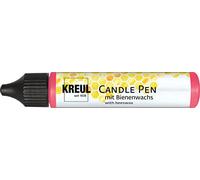 Kreul PicTixx 49732 Candle Pen 29 ml Metallic Red Colour Liquid Wax Based for Labelling, Decorating and Painting Candles with Fine Painting Tip