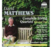 Kreutzer Quartet - MATTHEWS:STRING QUARTETS 1