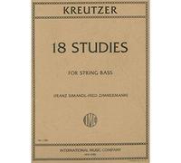 Kreutzer, Rodolphe 18 Studies Bass solo - by Franz Simandl and Fred Zimmermann - International