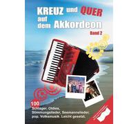 Kreuz und Quer auf dem Akkordeon Band 2 Accordion Book [Softcover