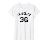 Kreuzberg 36 - Berlin Germany Neighborhood Nostalgia Design Value Graphic T-Shirt, Women, White, L