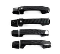 KRFDSV Outer Door Handle Shell Compatible with Mitsubishi for Triton MV 2024 Carbon Fiber Style ABS Car Exterior Side Door Handle Cover Trim Set Car Exterior Accessories