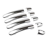 KRFDSV Outer Door Handle Shell Compatible with Skoda for Octavia for MK1 Typ1U for Fabia for MK1 Typ6Y 2001-2007 Chrome Door Handle Cover Catch Trim Molding Bezel Cap Garnish