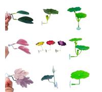 KRFVGYQNK Betta Bed Leaf Hammock, Betta Fish Hammock 1pcs Soft Leaf rium Decoration Small Resting Spawning Leaves(Color1)