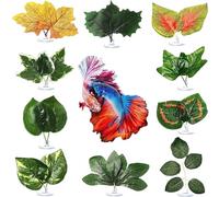 KRFVGYQNK Betta Bed Leaf Hammock, Betta Fish Leaf Hammock For Spawning Grounds Breeding Resting Bed Hide 1pcs Multicolor(Color1)