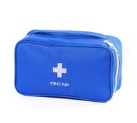 KRFWGUU 1 x Emergency Bag Empty Small First Aid Bag Medicine Bag Waterproof First Aid Kit, Portable Empty First Aid Case, Ideal for Family, Camping and Outdoor (Blue)
