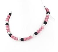 Krfy Baseball Necklaces for Boys, Bling Rhinestone Beaded Necklaces for Women Men, Diamond Baseball Drip Necklace Ice Bead Necklaces Inspired Sports Jewelry, 17.7 Inches, Age：Over 8 Years Old, Acrylic