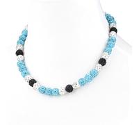 Krfy Baseball Necklaces for Boys, Bling Rhinestone Beaded Necklaces for Women Men, Diamond Baseball Drip Necklace Ice Bead Necklaces Inspired Sports Jewelry, 17.7 Inches, Age：Over 8 Years Old, Acrylic