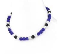 Krfy Baseball Necklaces for Boys, Bling Rhinestone Beaded Necklaces for Women Men, Diamond Baseball Drip Necklace Ice Bead Necklaces Inspired Sports Jewelry, 17.7 Inches, Age：Over 8 Years Old, Acrylic