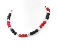 Krfy Baseball Necklaces for Boys, Bling Rhinestone Beaded Necklaces for Women Men, Diamond Baseball Drip Necklace Ice Bead Necklaces Inspired Sports Jewelry, 17.7 Inches, Age:Over 8 Years Old, Acrylic