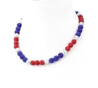 Krfy Baseball Necklaces for Boys, Bling Rhinestone Beaded Necklaces for Women Men, Diamond Baseball Drip Necklace Ice Bead Necklaces Inspired Sports Jewelry, 17.7 Inches, Age:Over 8 Years Old, Acrylic