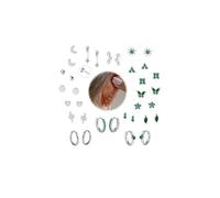 KRFY Flat Back Stud Earrings - 17 Pairs 18K Hypoallergenic Surgical Steel Stud Earrings For Women Stainless Steel Gold Hoop Earrings Tiny Screw Back Cartilage Earring Set For Multiple Piercing