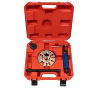 Kricoawer 10T Hydraulic Wheel Remover Tool, Manual Hub Extractor Kit for Cars, Trucks & SUVs, Carbon Steel, Universal 4/5 Lug, Easy Carry with Case, For Auto Workshops (Red)