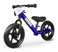KRIDDO Toddler Balance Bike 2 Year Old, Age 18 Months to 5 Years Old, 12 Inch Push Bicycle with Customize Plate (3 Sets of Stickers Included), Gift Bike for 2-3 Boys Girls, Blue