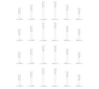 Kridzisw 16G 18G Clear Plastic Push in Lip Labret Medusa Monroe Nose Piercing Retainers for Surgery Sport Work Bioflex Flat Back Tragus Helix Catilage Conch Earrings for Women Men 6mm 8mm 10mm 12mm