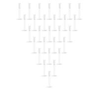 Kridzisw 16G Clear Earrings for Sports Clear Nose Studs Piercing Retainers Flat Push Top 2mm Bioflex Lip Rings Labret Retainer for Women Men 6mm 8mm 10mm 12mm Bar Length, Metal, plastic