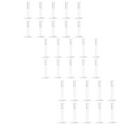 Kridzisw 16G Clear Plastic Push in Lip Labret Medusa Monroe Nose Piercing Retainers for Surgery Sport Work Bioflex Flat Back Tragus Helix Catilage Conch Earrings for Women Men 6mm 8mm 10mm 12mm Bars