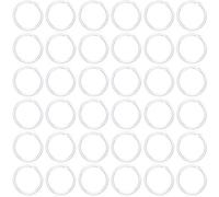 Kridzisw 22G Clear Plastic Nose Rings Hoop Piercing Retainer for Surgery Acrylic Flexible Hypoallergenic Tragus Cartilage Helix Daith Rook Earrings Hoops for Work Sport Women Men 8mm 5/16 inch