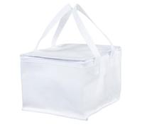 KRIECK Food Delivery Bag Insulated Food Delivery Bag Reusable Food Pizza Delivery Insulated Bag Insulated Thermal Storage Holder(White,220x220x190mm)