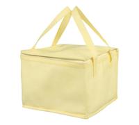 KRIECK Food Delivery Bag Insulated Food Delivery Bag Reusable Food Pizza Delivery Insulated Bag Insulated Thermal Storage Holder(Yellow,220x220x190mm)