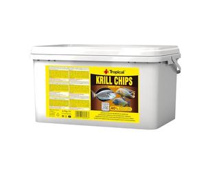 KRILL CHIPS 5L / 2,5kg - high-protein, color-enhancing food with 40% antarctic krill for freshwater & marine fish