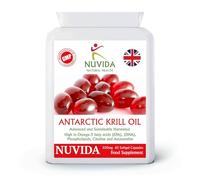 Krill Oil Capsules 500mg with Omega-3 EPA & DHA, 60 Softgels | Sustainably Sourced Antarctic Krill • Easy to Swallow • UK Manufactured