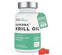 Krill Oil Omega 3 Capsules High Strength 1000mg, Astaxanthin, 60 Softgels