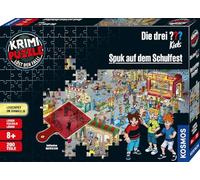 Krimipuzzle ??? Kids 200 Teile / Spuk Auf Dem Schulfest (Drei Fragezeichen). 1 Spieler Oder Im Team