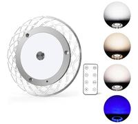Kriogor 12V LED Ceiling Lights with Remote Control 4 Color Modes Caravan Interior Lighting 81 LEDs Pattern Decoration for Motorhome Campervan Under Cabinet Truck Sailboat Kitchen Bathroom 6000K