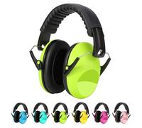 Kriogor Ear Defenders Children Noise Cancelling Headphones Passive Sound-Blocking Earmuffs 26dB SNR, Adjustable Kids Ear Defenders Protector for 2+ Year Old Boys Girls Autism Toddlers Children (Green)