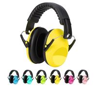 Kriogor Ear Defenders Children Noise Cancelling Headphones Passive Sound-Blocking Earmuffs 26dB SNR, Adjustable Kids Ear Defenders Protector for 2+ Year Old Boys Girls Autism Toddlers Children(Yellow)