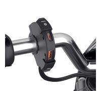 Kriogor Motorcycle USB Charger with QC 3.0 18W & 30W Type-C Port IP65 Waterproof Dustproof DC12-24V Auto Power-Off Motorbike SAE to 12V Adapter for Phone Navigator GPS