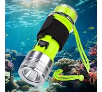 Kriogor Scuba Diving Torch, 1500 Lumens DiveTorch IPX8 Waterproof 80M Underwater Torch Diving Rechargeable for Snorkeling Outdoor (Silver)