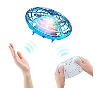Kriogor UFO Mini Drone for Kids, Remote Control and Hand Controlled 2 Control Modes, Hand Sensor RC Quadcopter Infrared Induction Flying Ball Flying Toys for Boys Girls Christmas Toys Gifts Indoor Toy