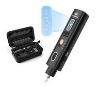 Kriogor Ultrasonic Knife Cutter, 40KHz Portable Professional Ultrasonic Cutter with 40 Pcs Replacement Blades, 3 Cutting Modes for Leather 3D Printing Acrylic Wood Plastic DIY Multifunctional Cutting