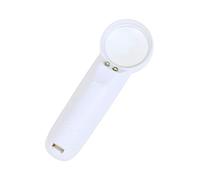 Kripyery 1 Set Magnifying Glass with 2 LED Light, 15X Handheld Reading Magnifier Loupe Pocket Tool for Seniors Read, Coins, Stamps, Map, Inspection, Crafts, Classroom Science A
