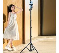 Kripyery 1 Set Phone Tripod with Remote Control Portable Camera Tripod Stable Cell Phone Stand for Video Recording 2M