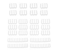 Kripyery 24 Pcs Cable Comb 24-pin x 4, 8-pin x 12, 6-pin x 8 for 2.5-3 mm Cable Wire, Computer Power Cable Clamp Organizer Cord Management for Desktop White