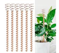 Kripyery 99.9% Pure Copper Wire, 6-Pack Electroculture Plant Stakes, Modern Reddish-Brown Metal Stakes