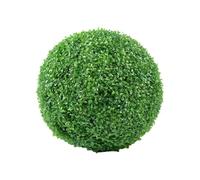 Kripyery Artificial Plant Topiary Ball Decoration Faux Boxwood Ball UV Resistant Realistic Multi-Layer Outdoor Backyard Porch Garden Fake Green Leaves Sphere Decor B 13cm