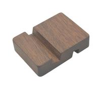 Kripyery Cell Phone Stand with Charging Hole Wooden Phone Holder Portable 2 Groove Beech Black Walnut Desktop Mobile Phone Tablet Stand Phone Accessories Light Brown S